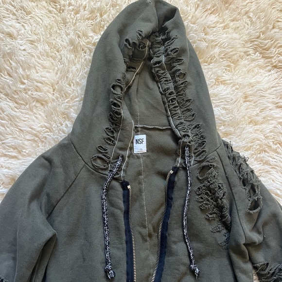 NSF Distressed Hoodie - Picture 9 of 11